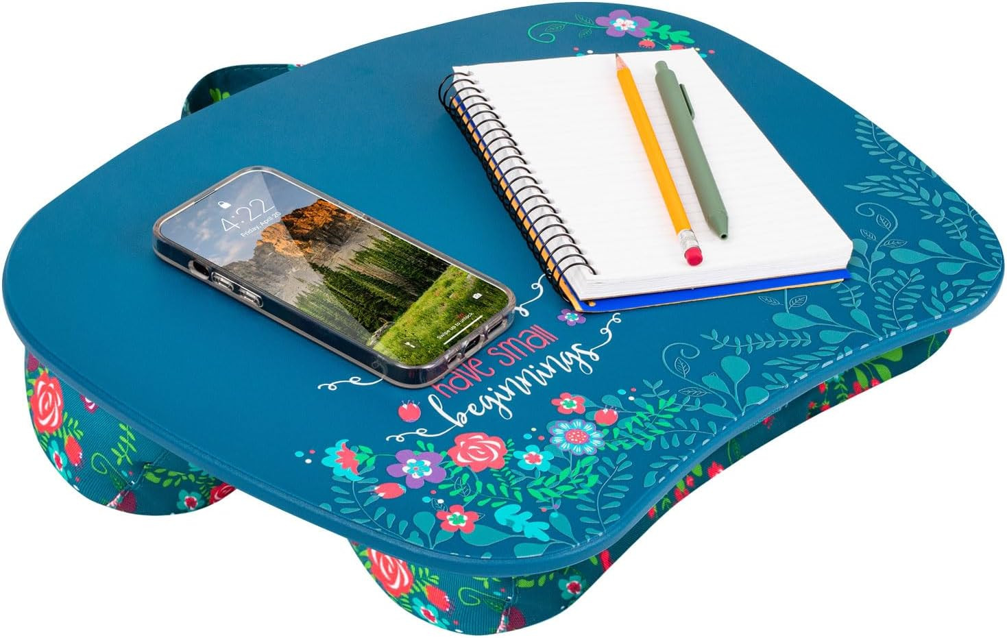 Mystyle Portable Lap Desk with Cushion - Big Ideas - Fits up to 15.6 Inch Laptop