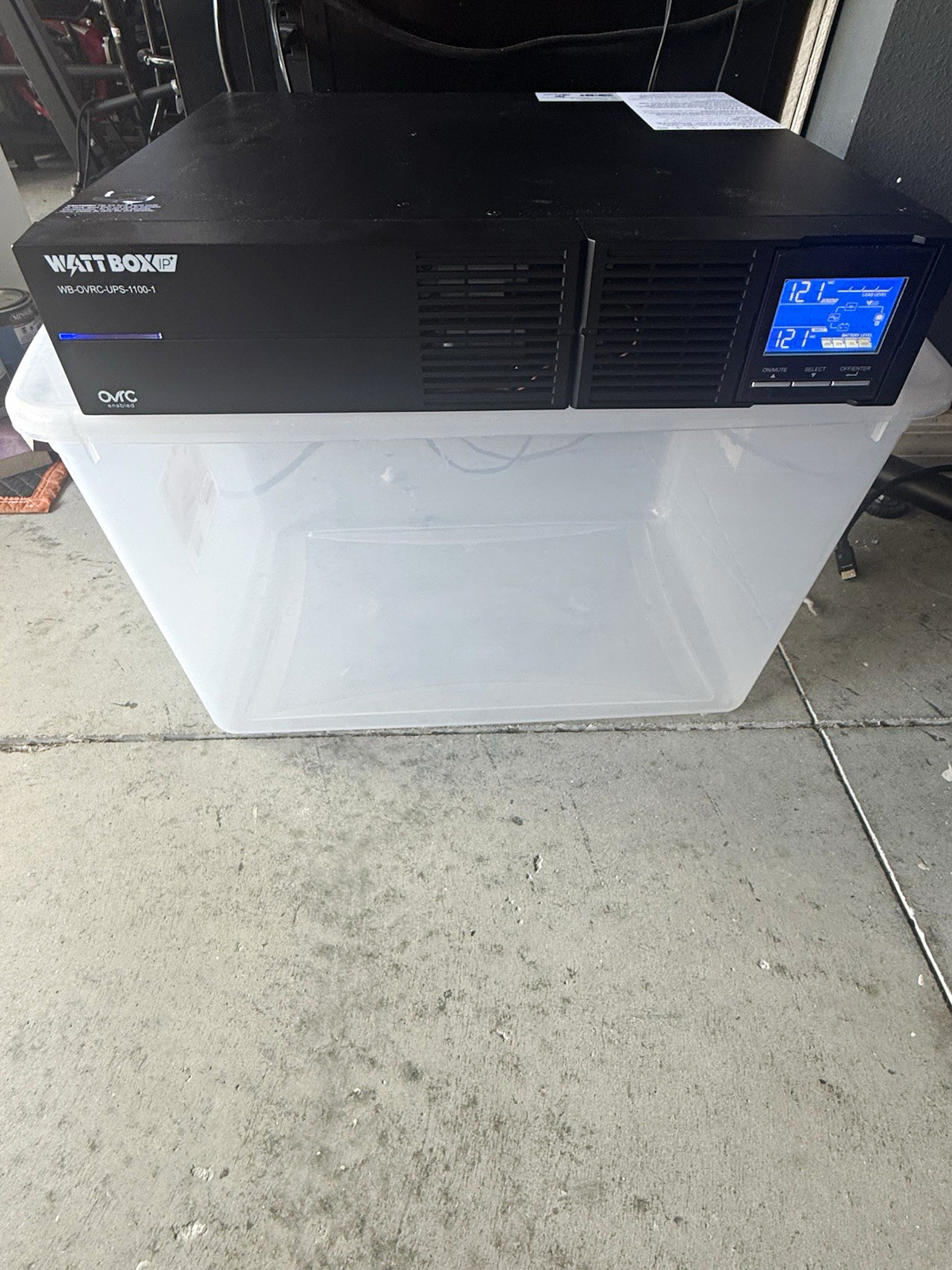 WattBox WB-OVRC-UPS-1100-1 Rackmount UPS 1100W/1100VA 120V 8 Outlets LED