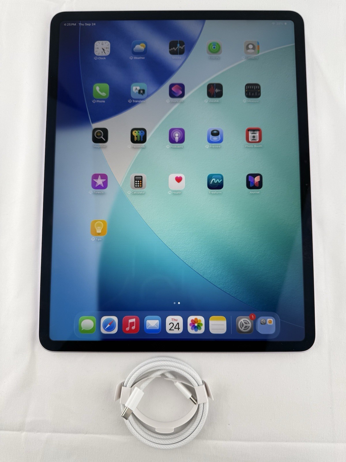 WiFi Only Apple iPad Air 13" M3 128GB Purple Wifi Only Bh 100% CC 54
