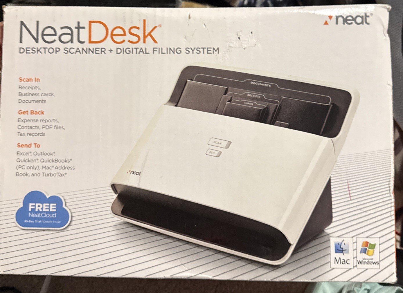 The Neat Company NeatDesk Desktop Scanner and Digital Filing System Home Office