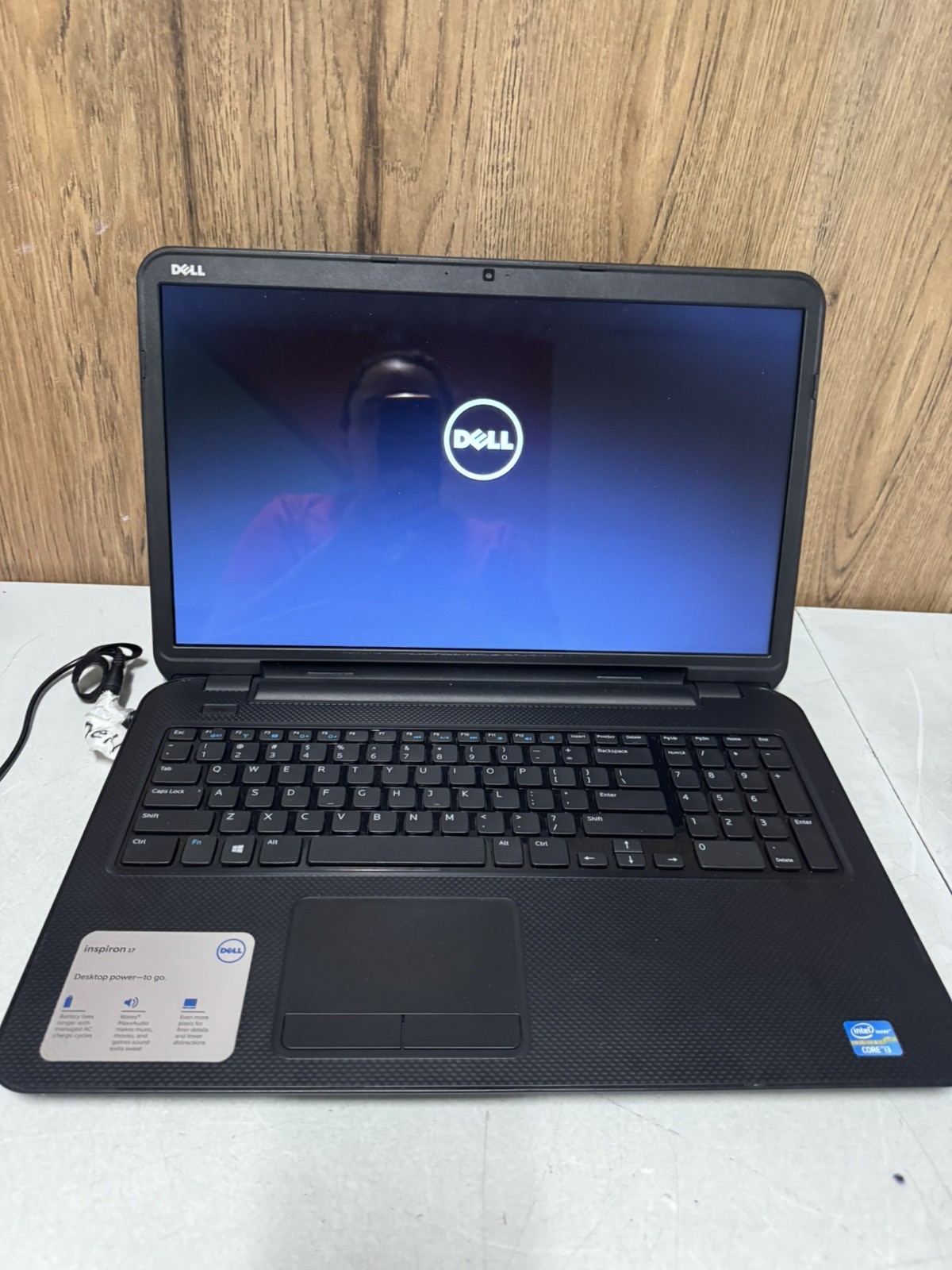 Dell Inspiron 17-3721 i3-3227U 4GB 500GB HDD Boots No OS No Charger 17.3