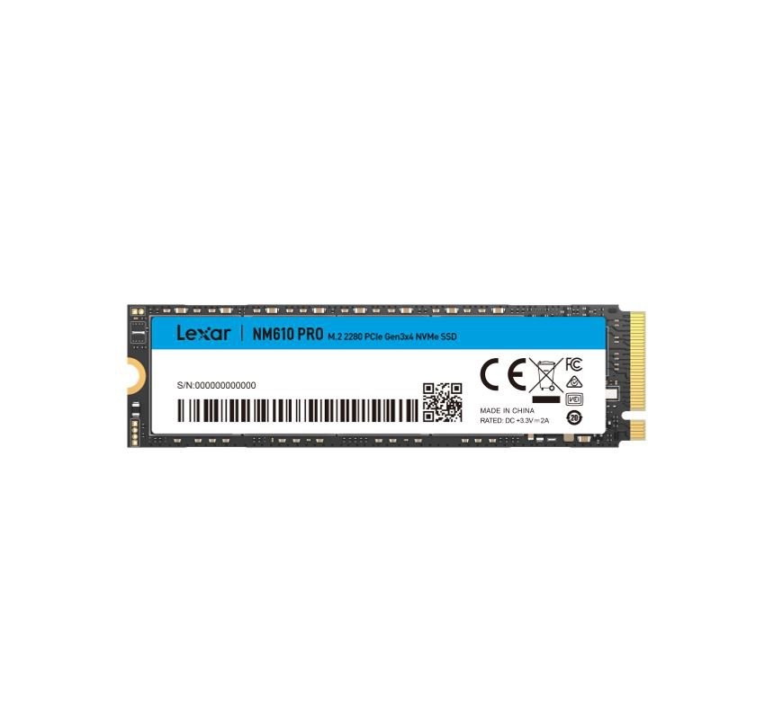 Lexar LNM610P500G-HNNNU NM610 PRO 500GB M.2 2280 PCIe Gen3x4 NVMe Internal SSD