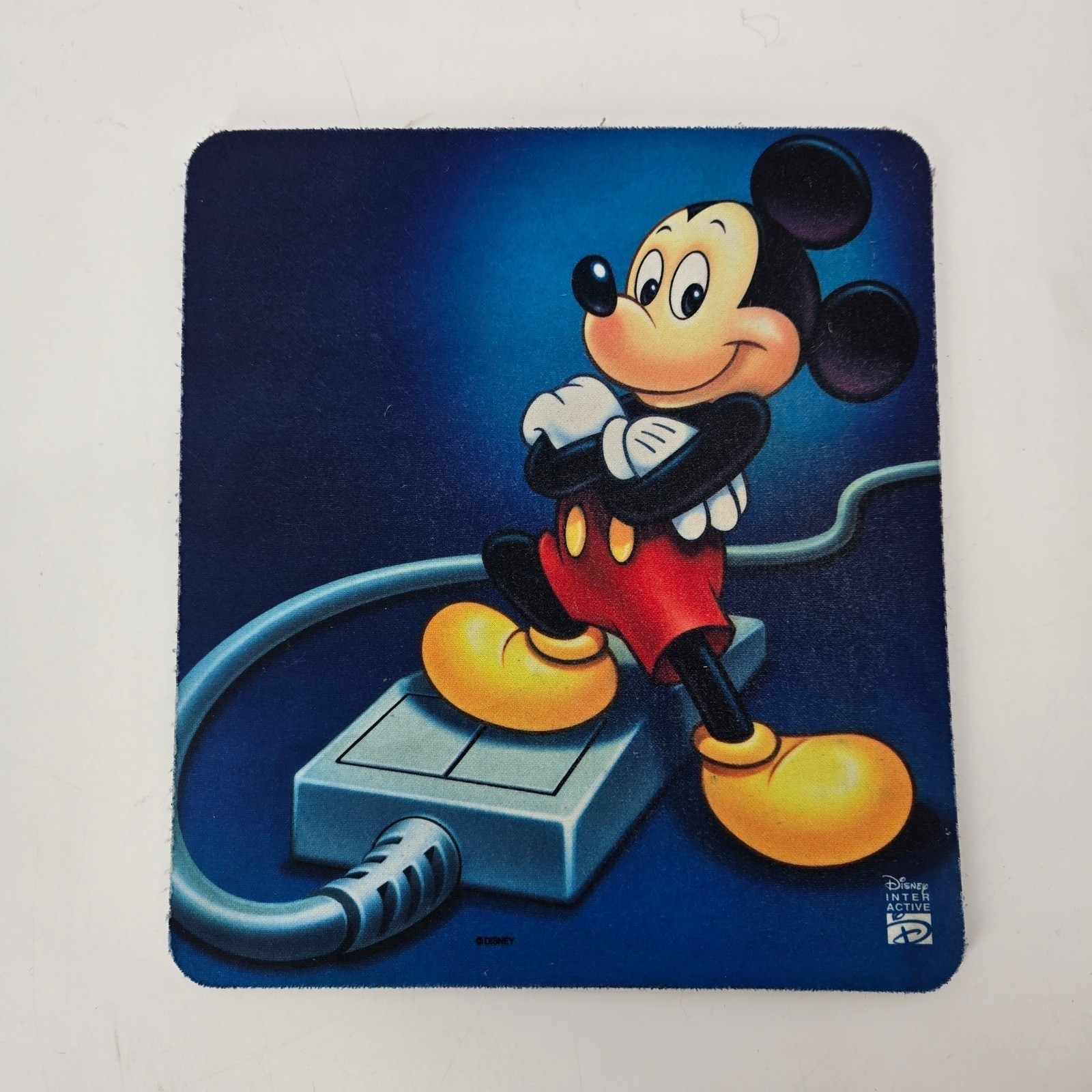 Vintage 90s Disney Interactive Mickey Mouse Computer Mouse Pad Retro Y2K Tech