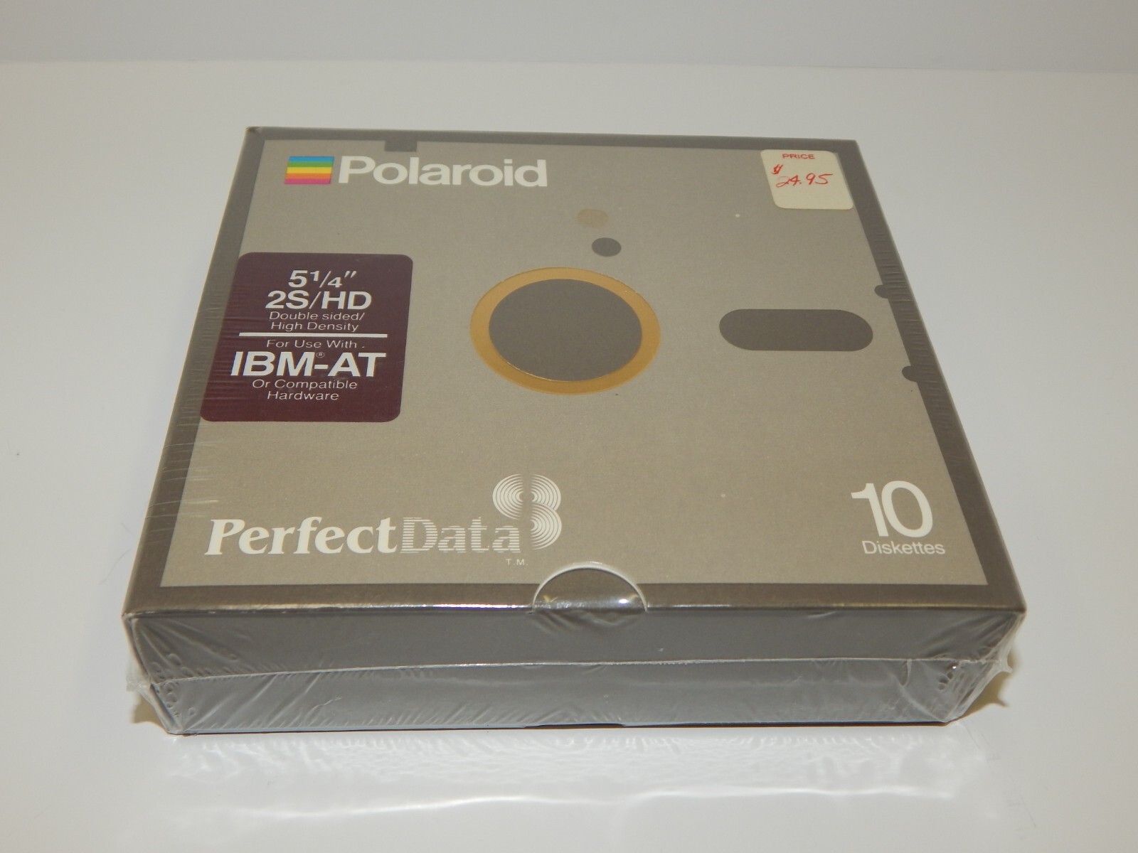 Vintage NOS 10 Polaroid 5 1/4" 2S/HD Perfect Data Diskettes Floppy Disk IBM-AT