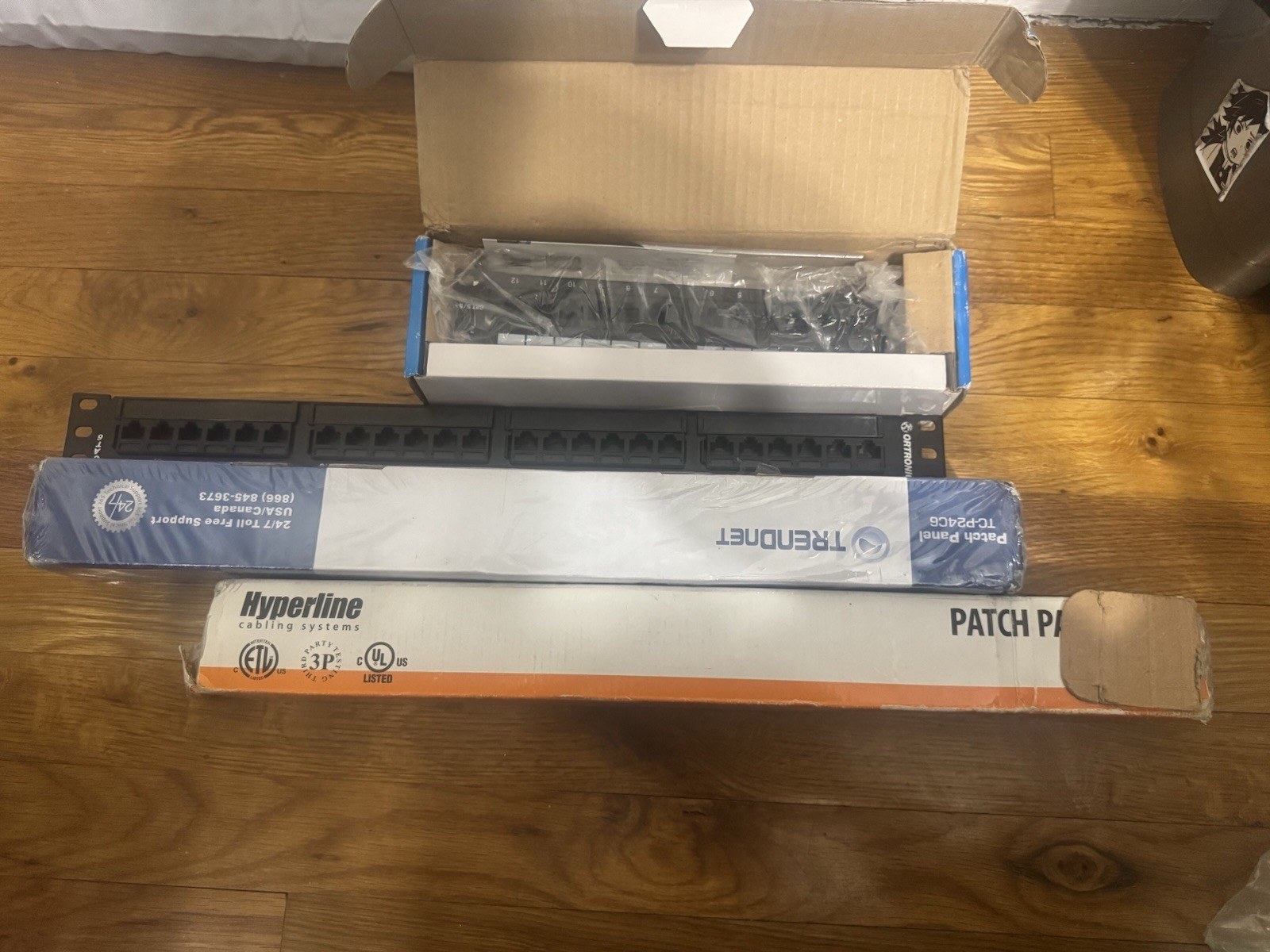 TRENDnet Hyperline 24-Port Cat 6 Ethernet Patch Panel Rackmount 1U 19in