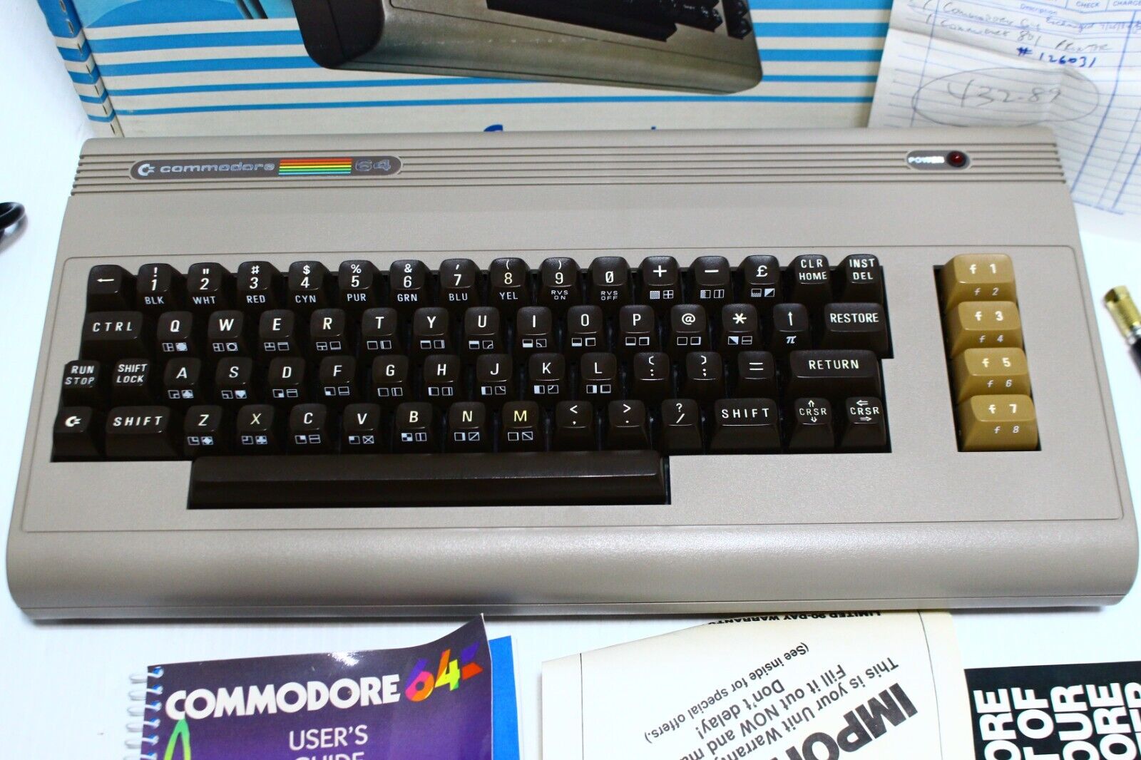 Commodore 64 Computer w Box Matching Serials Signetics PLA Fully Tested C64 NICE