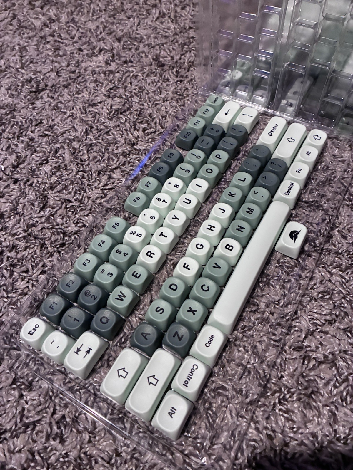 Womier Matcha PBT Keycaps-MOA Keycap, Custom Keyboard Keycaps 60 65 75 1...