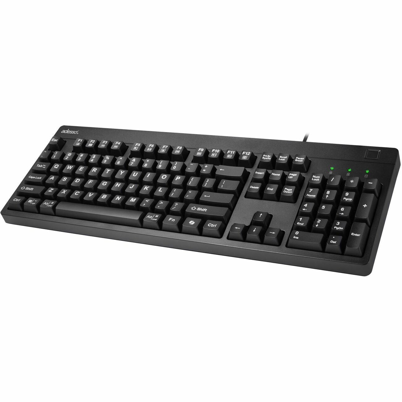 Adesso AKB-630FB-TAA Fingerprint Keyboard TAA With AES256 Encryption