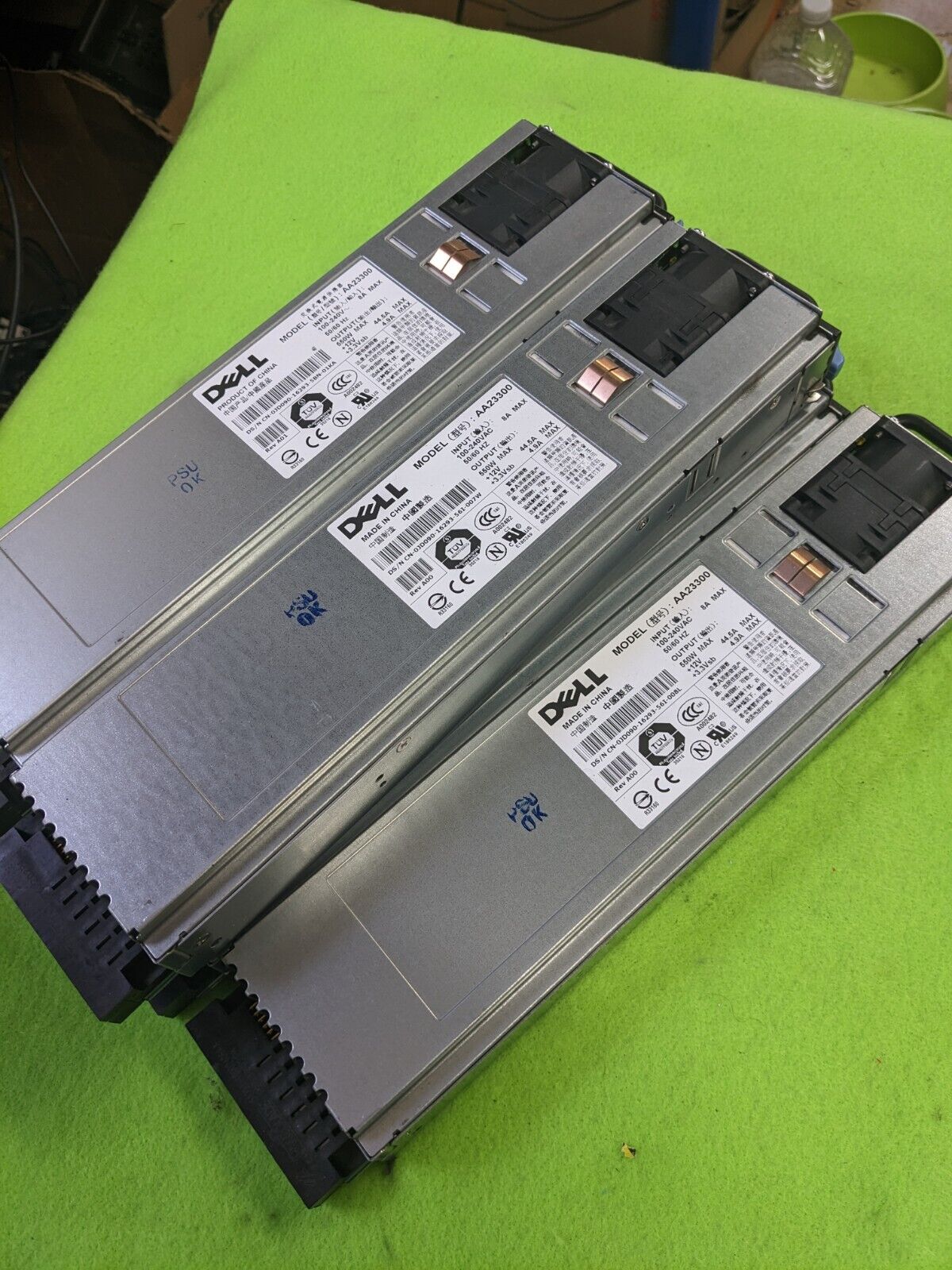 LOT OF 5 Dell 550W Redundant Power Supply for PE 1850 0JD090 AA23300 110-240VAC