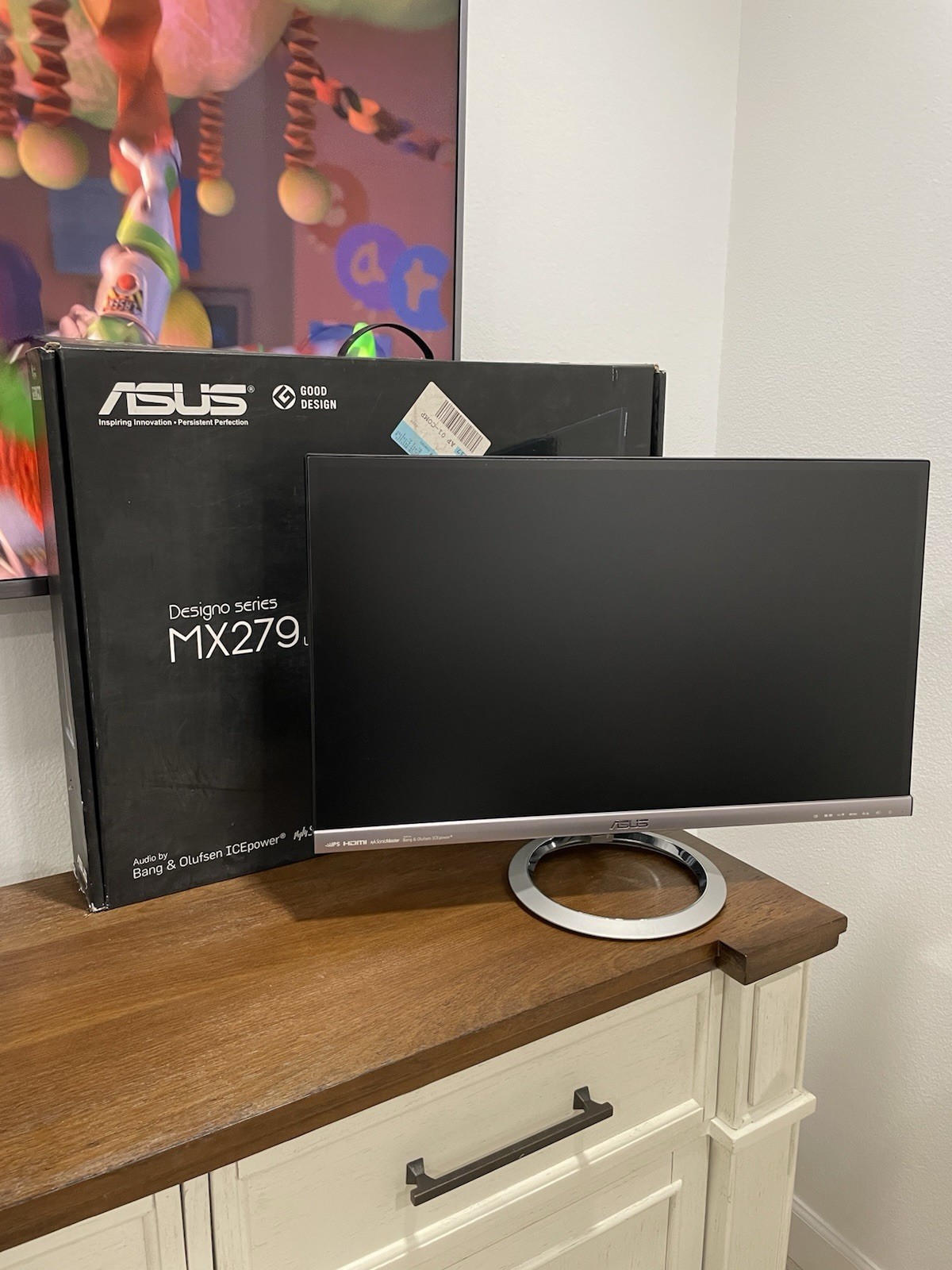 Asus MX279 Designo Series 27 inch Monitor IPS LCD HDMI  Stereo Speakers New LOOK