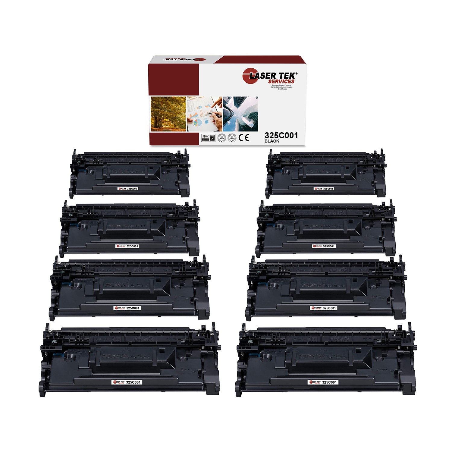 8Pk LTS 325C001 Black Compatible for Canon ImageClass D1650 D1620 Toner