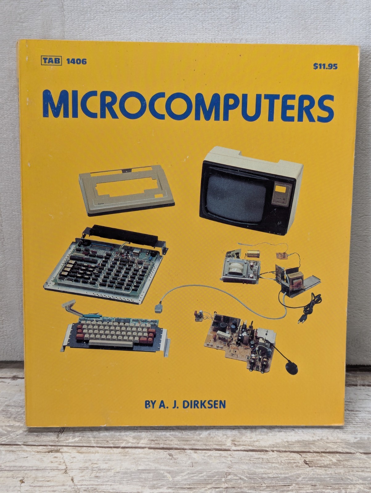 Microcomputers by AJ Dirksen Tab vintage computer book 1st printing Intel 