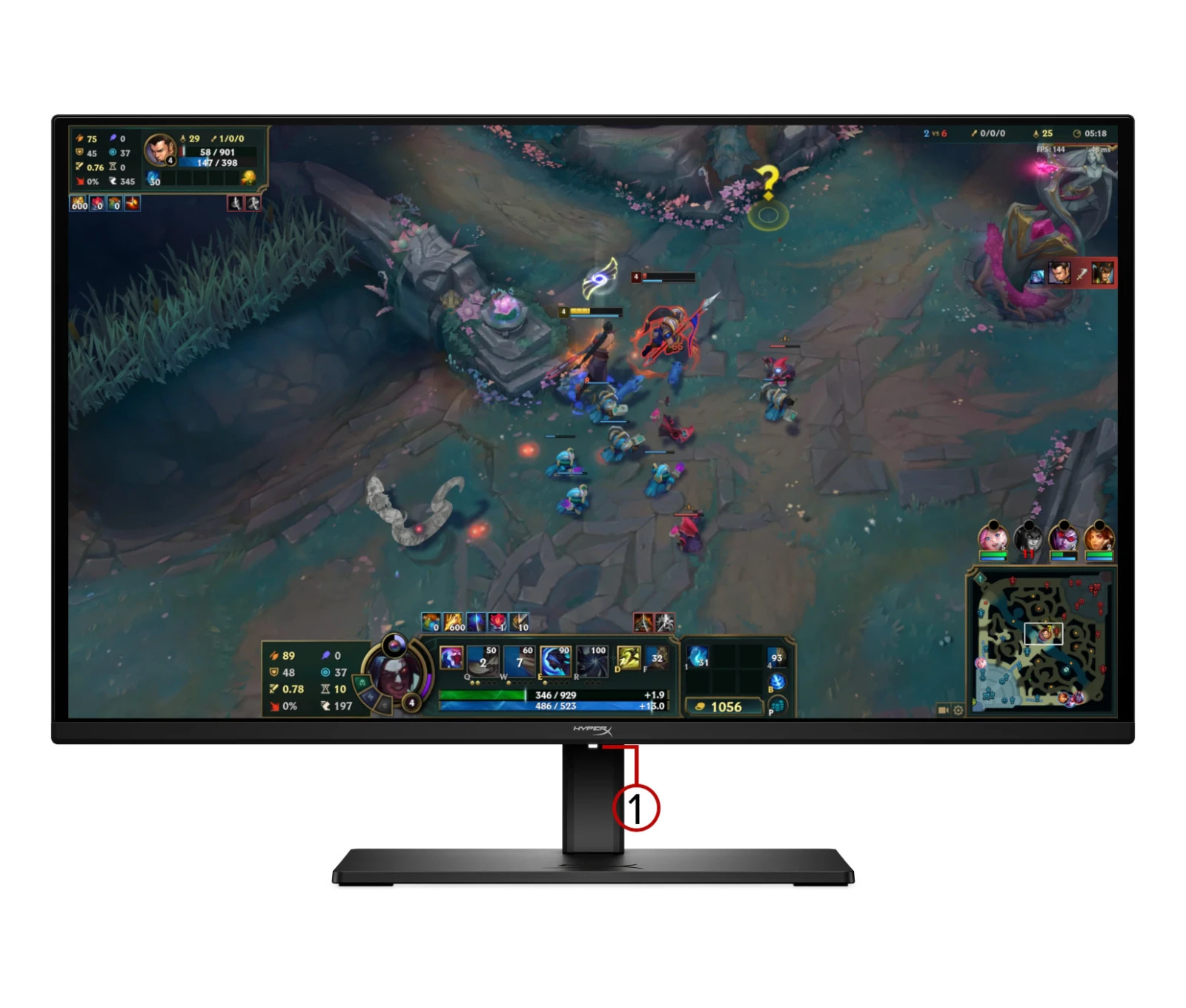 HP HyperX OMEN OLED 27Q 27" QHD 240Hz Gaming Monitor Swivel Tilt Height Pivot