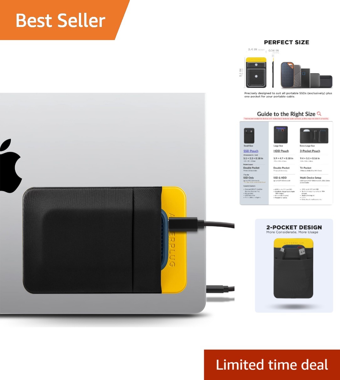 Lightweight Reusable Adhesive Storage for Tech Accessories