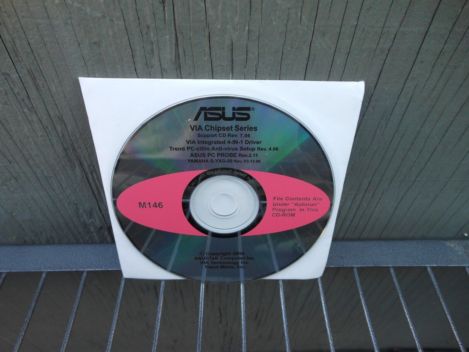 ASUS VIA Chipset Series Support CD Rev.7.06 Integrated 4-in-1 Driver M146 12D