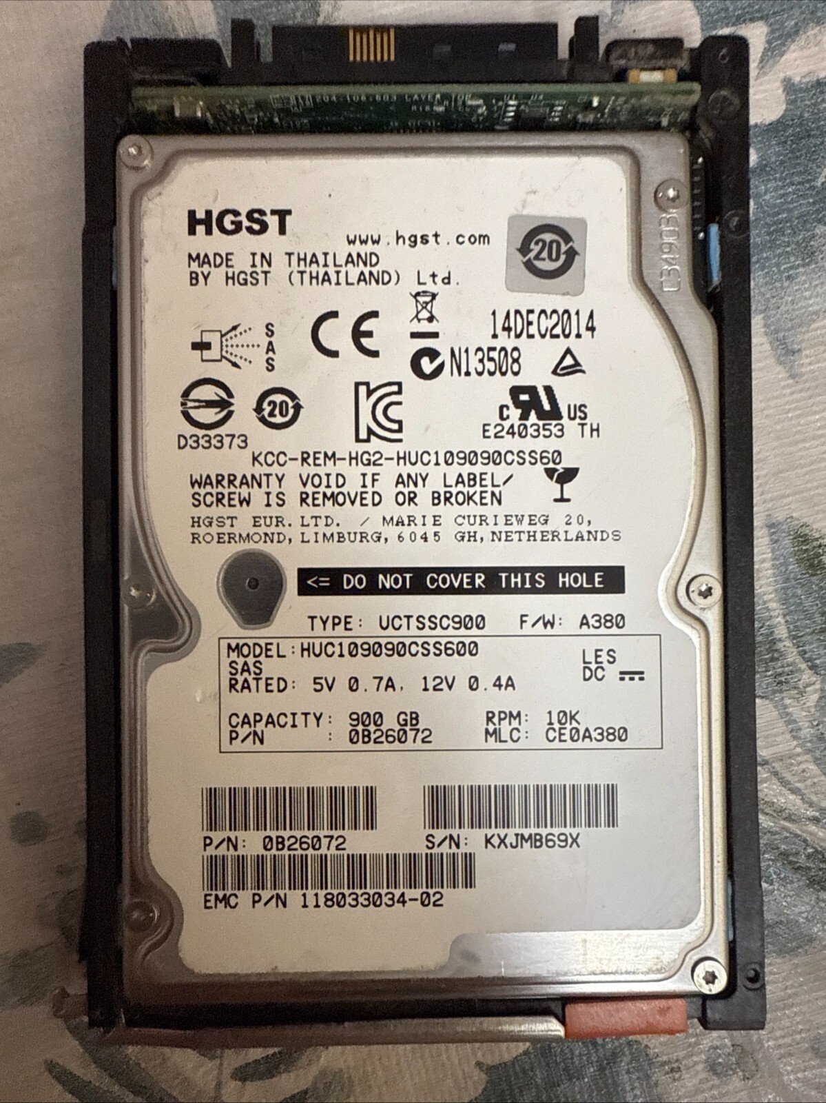 HGST Ultrastar 900GB,Internal,10000RPM,2.5 inch (HUC109090CSS601) Hard Disk...