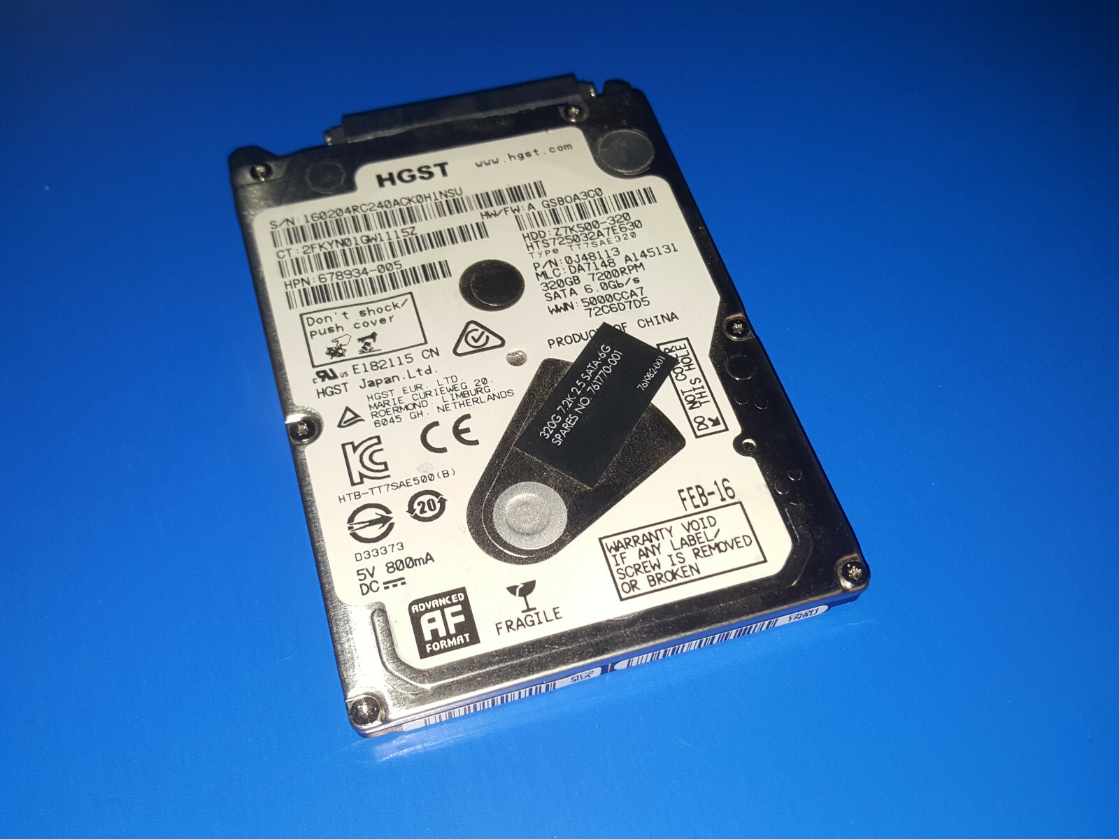 Dell Vostro 3500 - 320GB SATA Hard Drive with Windows 10 Home 64 Bit Loaded