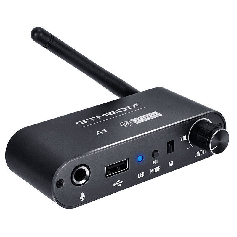 Long Range Bluetooth 5.2 Receiver AUX RCA U Disk Stereo Audio Adapter Microphone