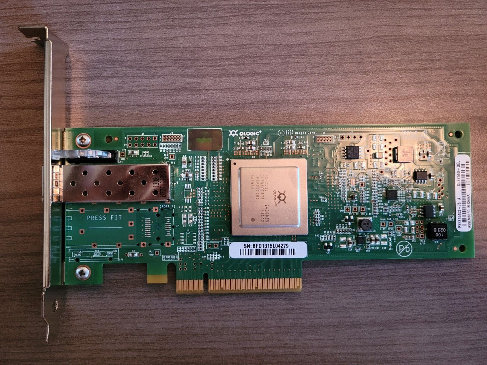 Dell R1N53 QLogic QLE2560 8Gb PCIe Fibre Channel HBA Card QLE2560