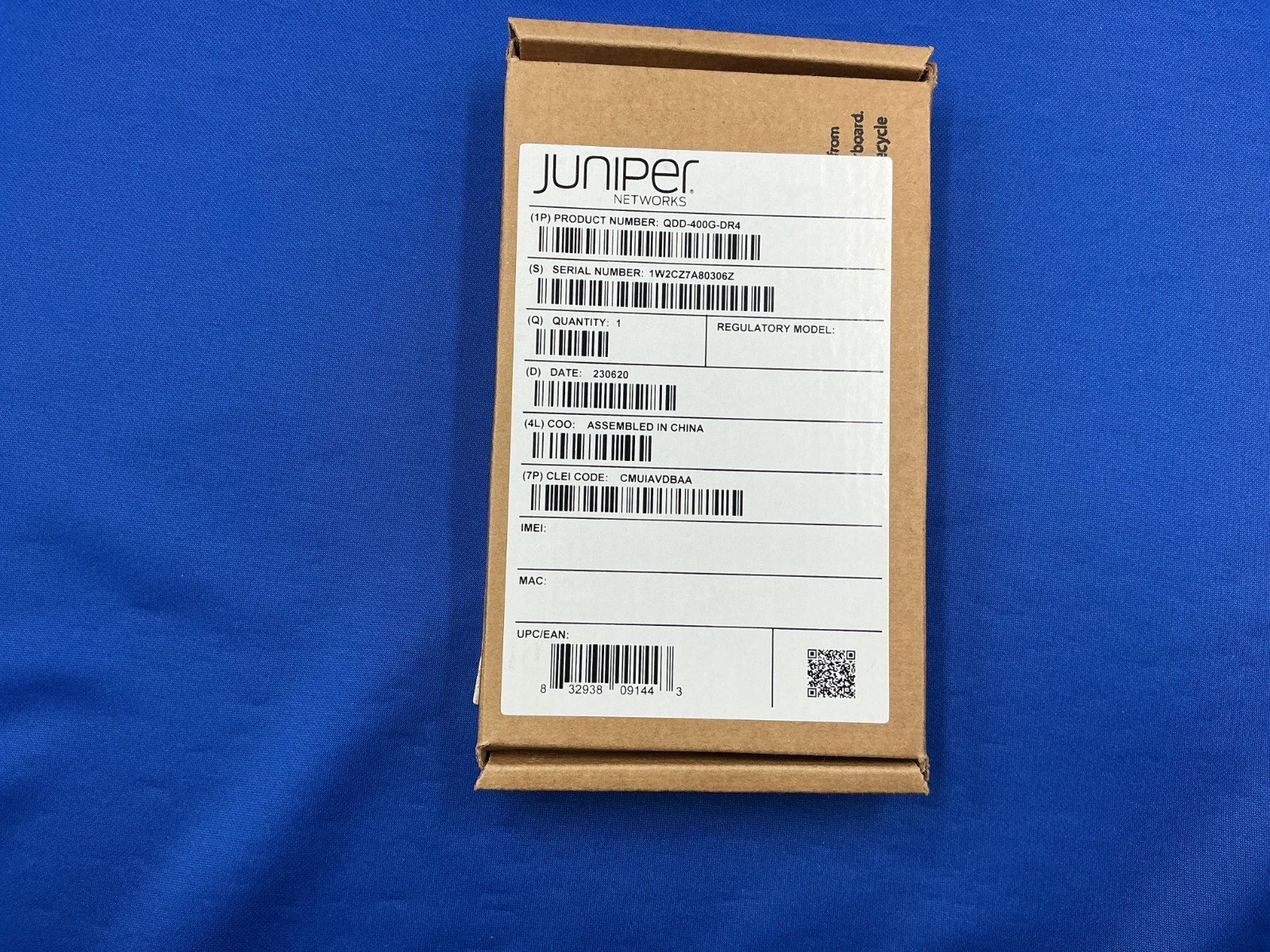 Juniper QDD-400G-DR4 740-085351 QDD 400GBA SE-DR4 SMF 500m 1310nm Transceiver