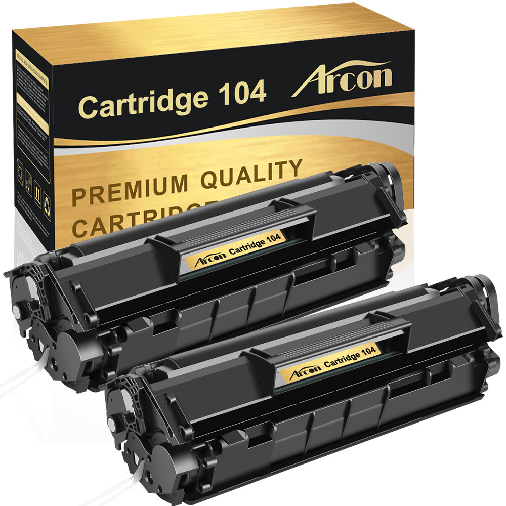 2Pack 104 FX10 Black Toner For Canon 104 Printers ImageClass MF4150 MF4350D D420