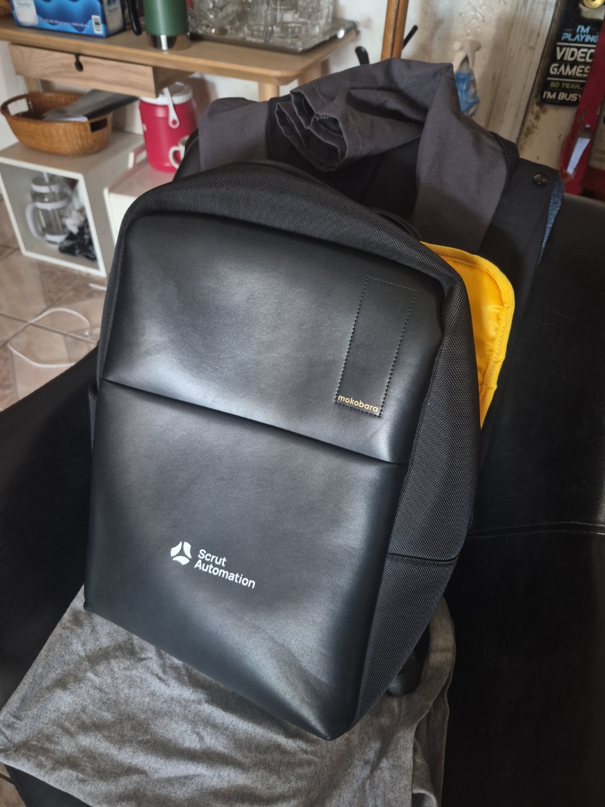 Mokobara The Work Backpack Luxury Travel Backpack Black Water Resistant