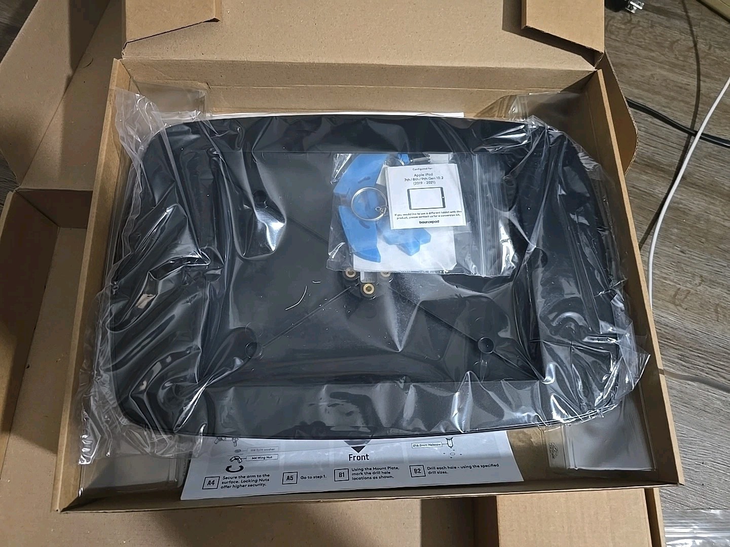 Bouncepad Static 60 | IPAD 8TH & 9TH GENERATION BLACK