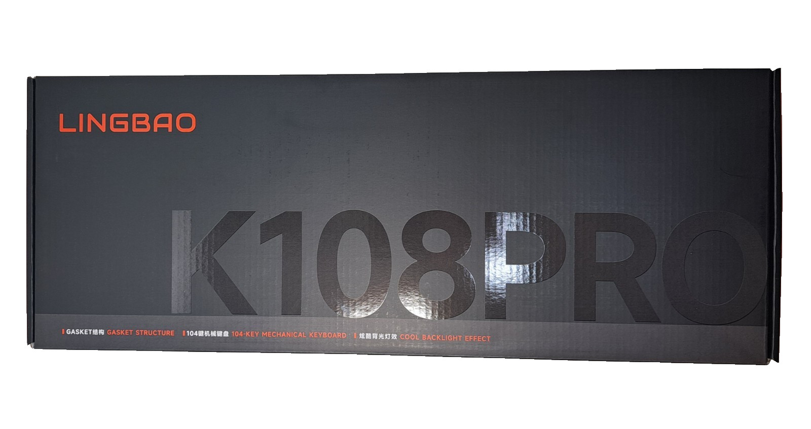 New in Open Box LINGBAO K108 Pro Wireless Mechanical Keyboard w/ Screen & Knob