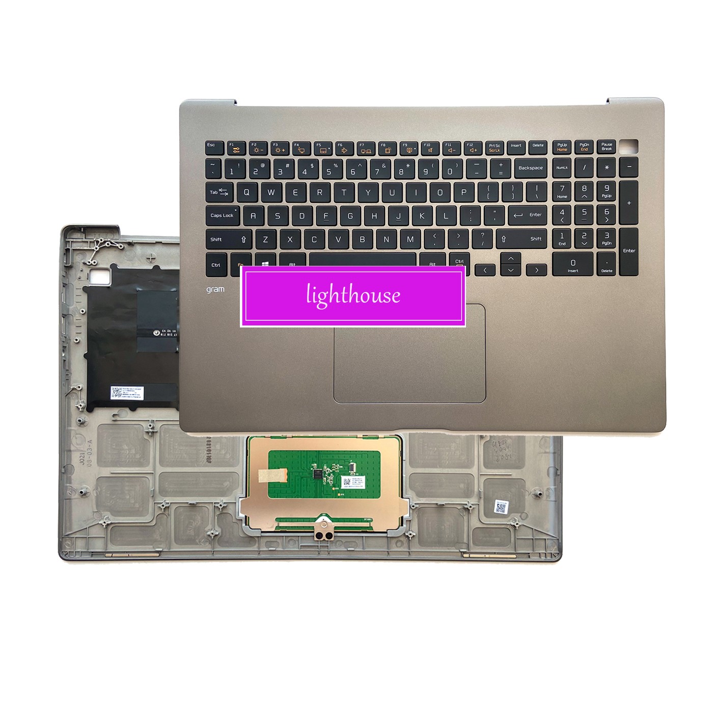 New For LG Gram 17Z90N Palmrest TOUCHPAD Keyboard 831-00794-00A MBN662250 US