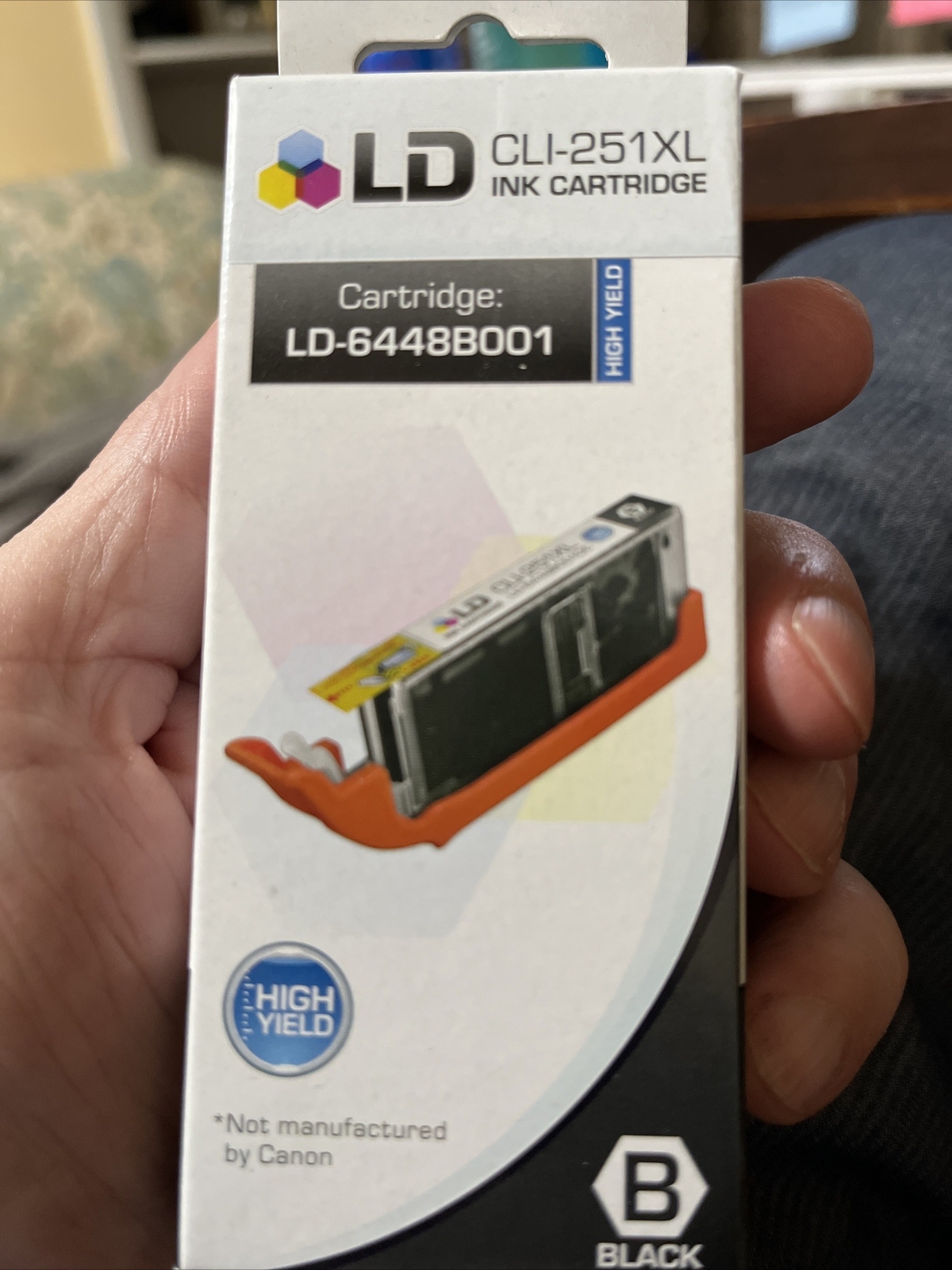 LD 6448B001 CLI251XLBk CLI251 Black Ink Cartridge for Canon Printer