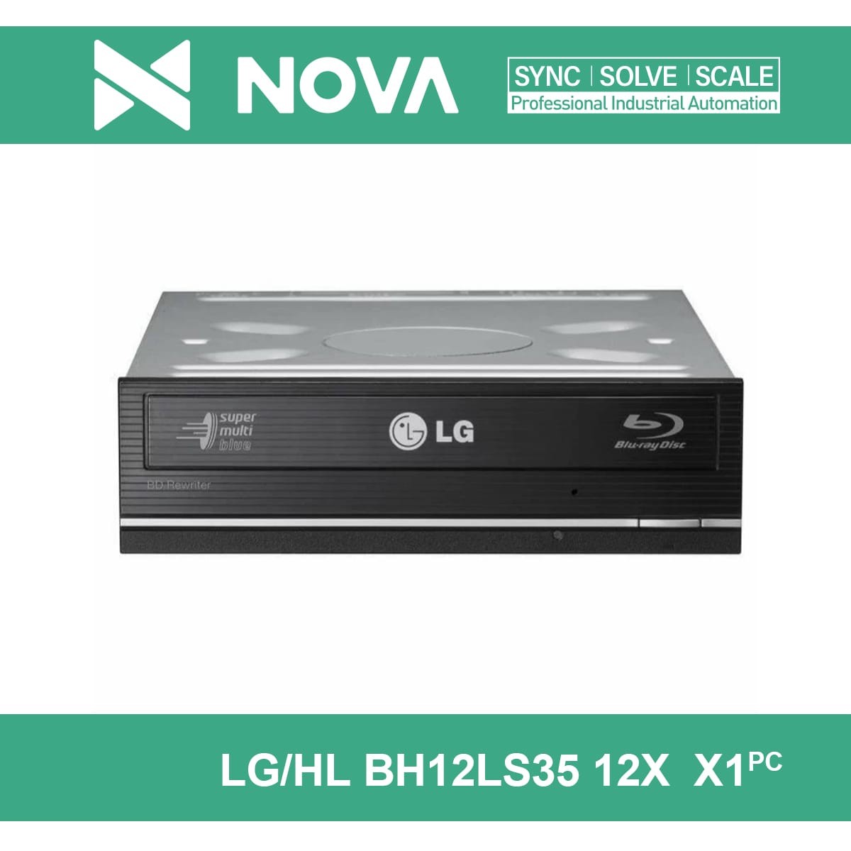 NEW LG/HL BH12LS35 12X SATA Blu-Ray burner DVD+RW Internal Drive w/ 3D Player
