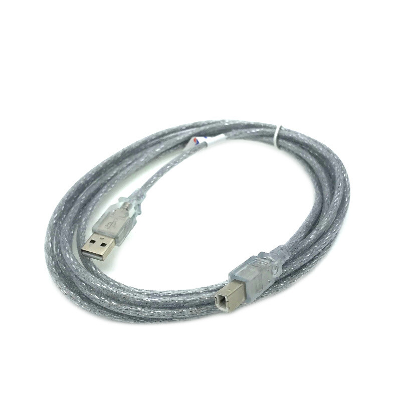 10ft USB Cord CLR for HP OFFICEJET J5750 X555xh 2620 3833 6310 7610 8710