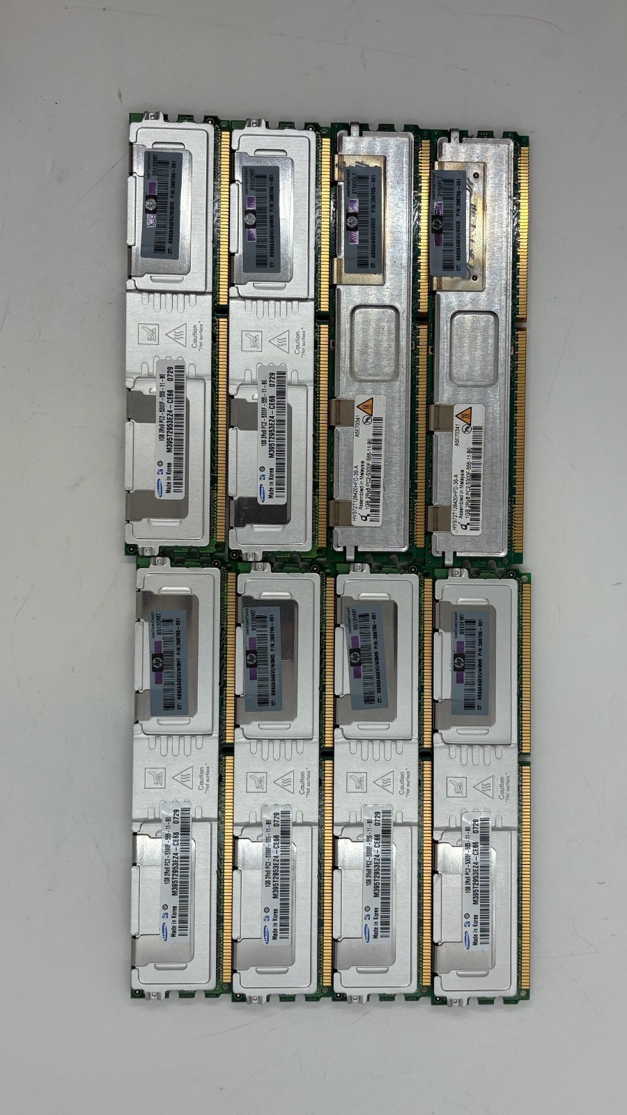 8GB (8X 1GB) HP 398706-051 2Rx8 PC2-5300F-555-11-B0 ECC Server RAM