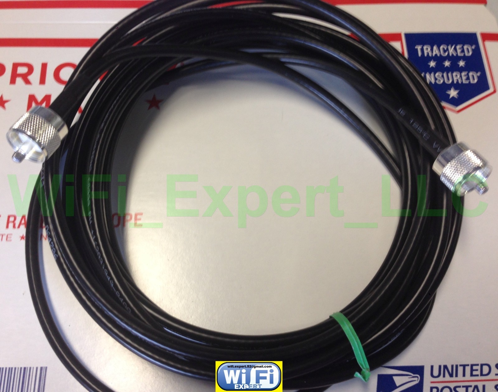 TIMES MICROWAVE ® 25 Feet LMR240 Antenna Jumper Coax Cable PL259 Connector USA