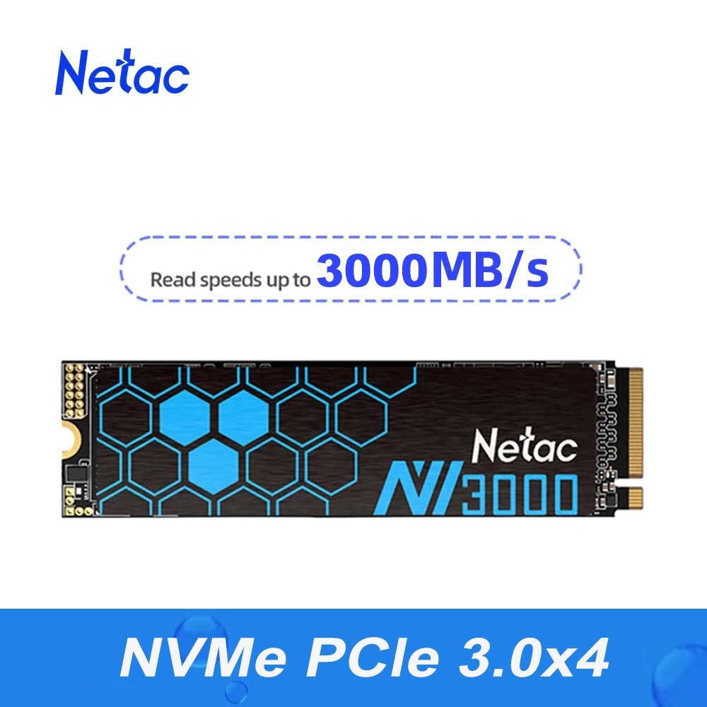 Netac Internal SSD 500GB Solid State Drive M.2 2280 PCIe3.0 NVMe up 3000MB/s