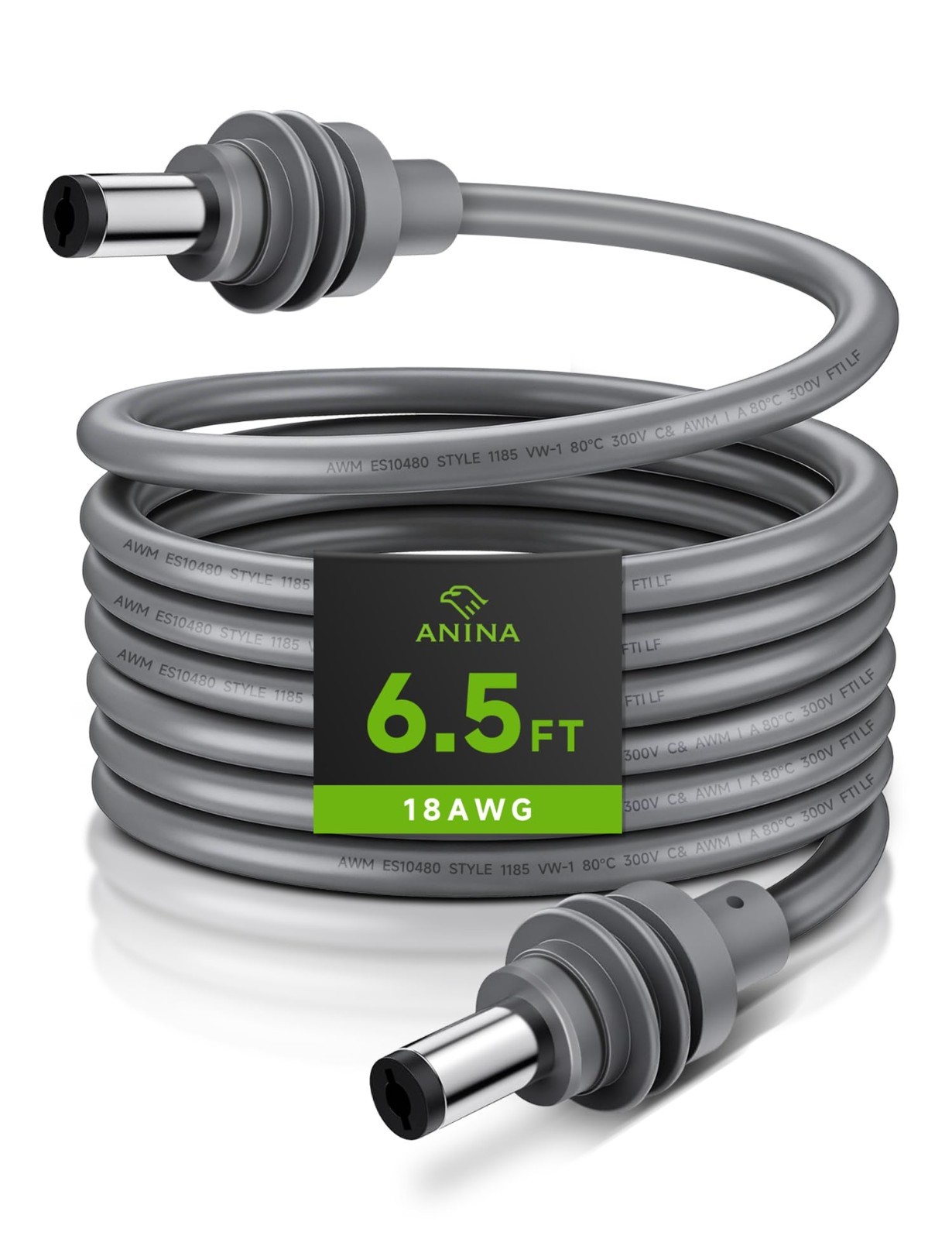 DC Power Cord for Starlink Mini 2M/6.5FT 18AWG Male to Male Charging Cable, Wate