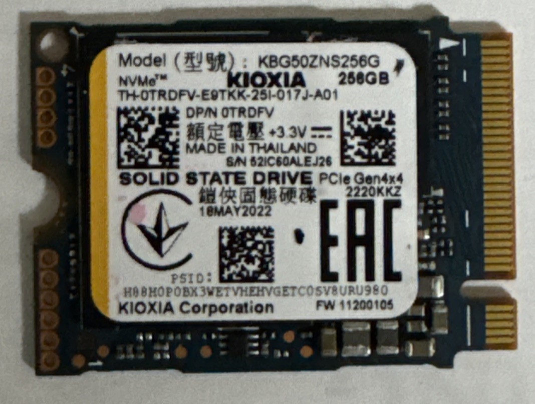 KIOXIA BG5 256GB M.2 NVMe Internal SSD (KBG50ZNS256G)
