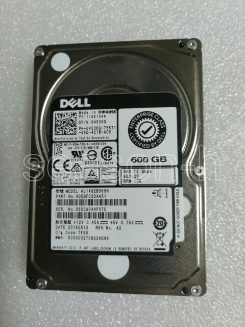 Hard disk for DELL 0453KG 600G 10K SAS 2.5 12G AL14SEB060N R430 R740 453KG