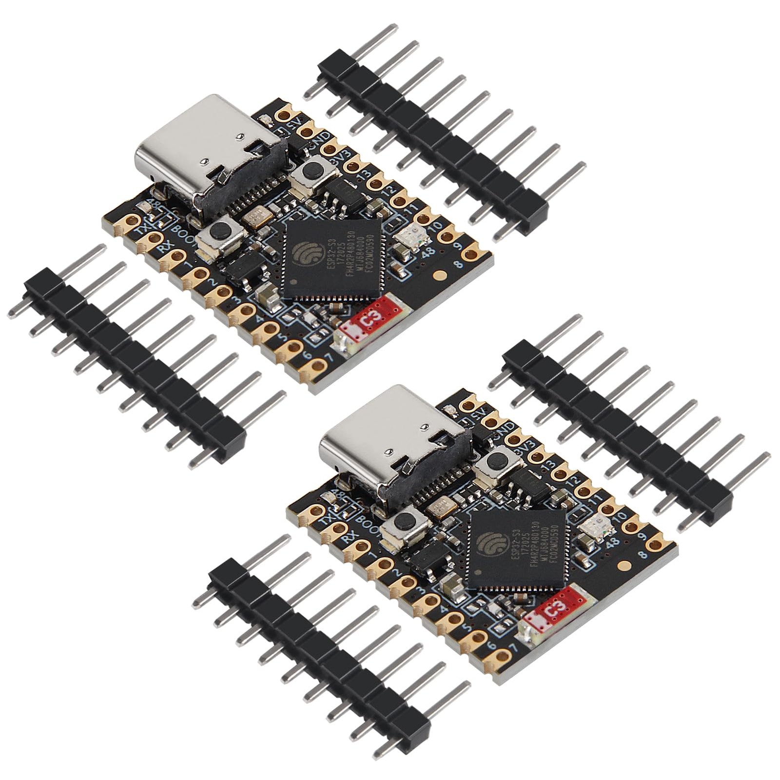 2Pcs ESP32 S3 Mini Development Board ESP32-S3 with WiFi Bluetooth Dual-Core P...