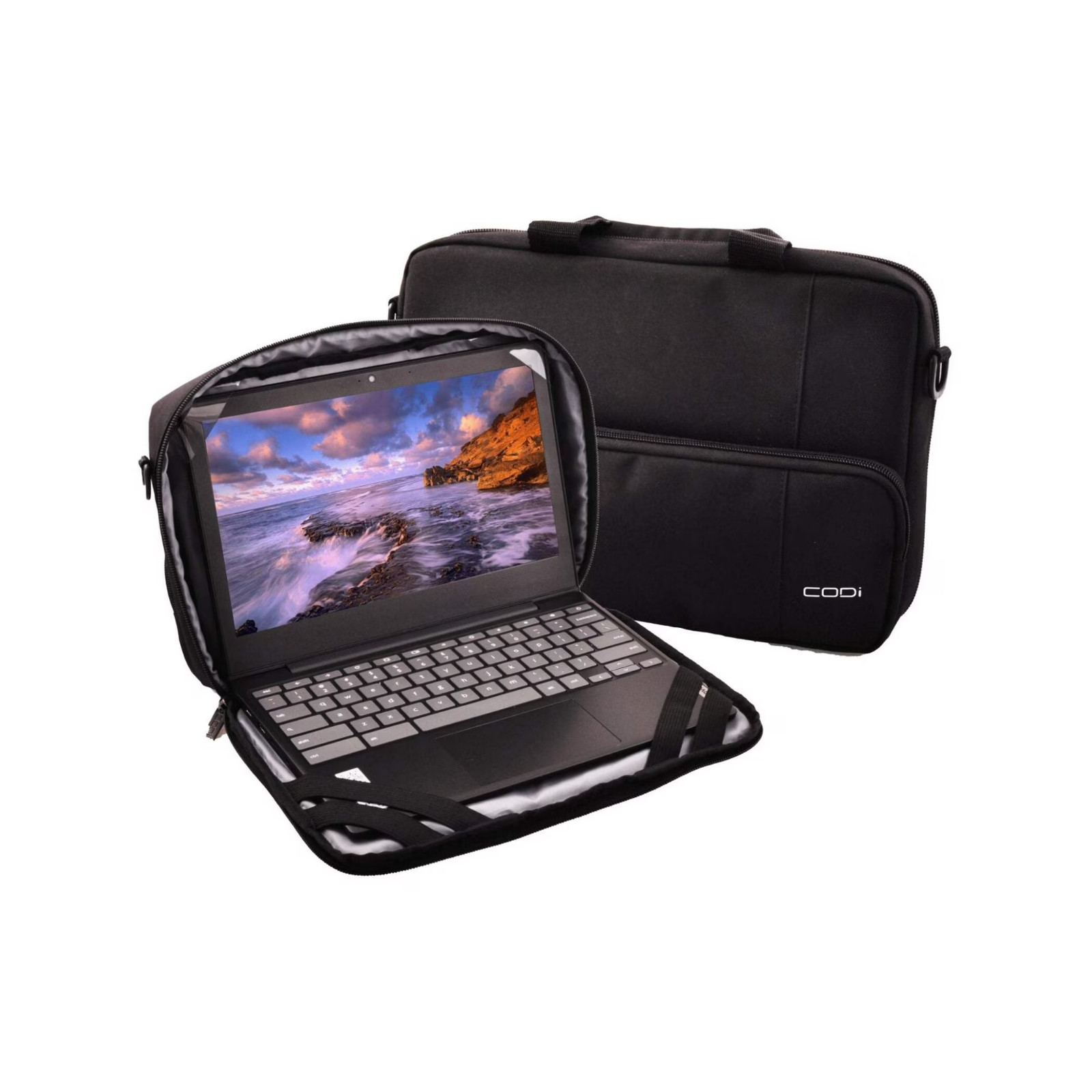 CODi 11.6" Chromebook Alunno Always-On Laptop Case, Black