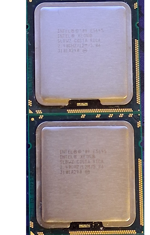 This is a lot of 2 XEON E5645 CPU