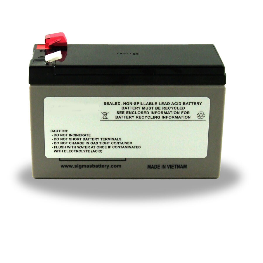 Powerwarehouse RBC17 compatible battery for APC BE650BB BE650R BE725BB 12V 9Ah