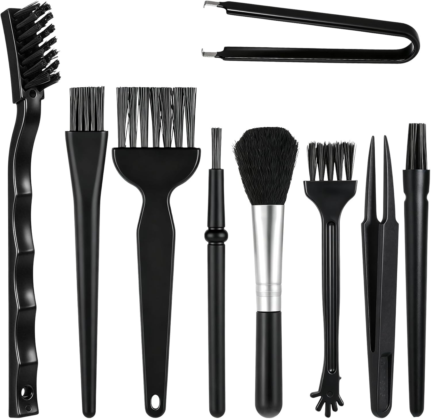 9 Pcs Keyboard Cleaning Brushes Kit Keyboard Brush Anti Static Brush with Keycap