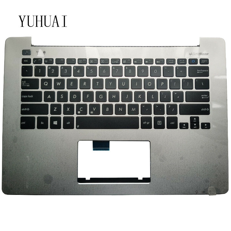 New Asus VivoBook Q301LA Q301LP S301L S301LA Keyboard Silver Palmrest No TrackPa