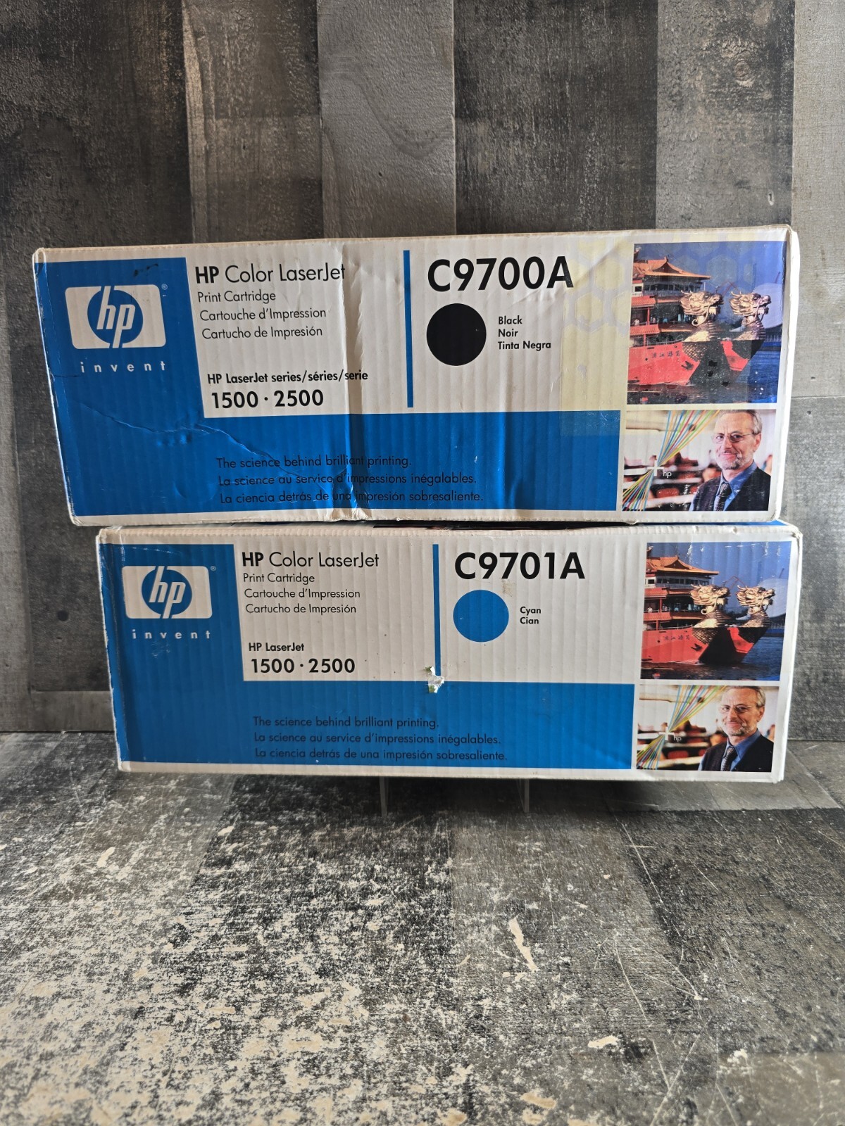Hp C9700A & C9701A Black & Cyan