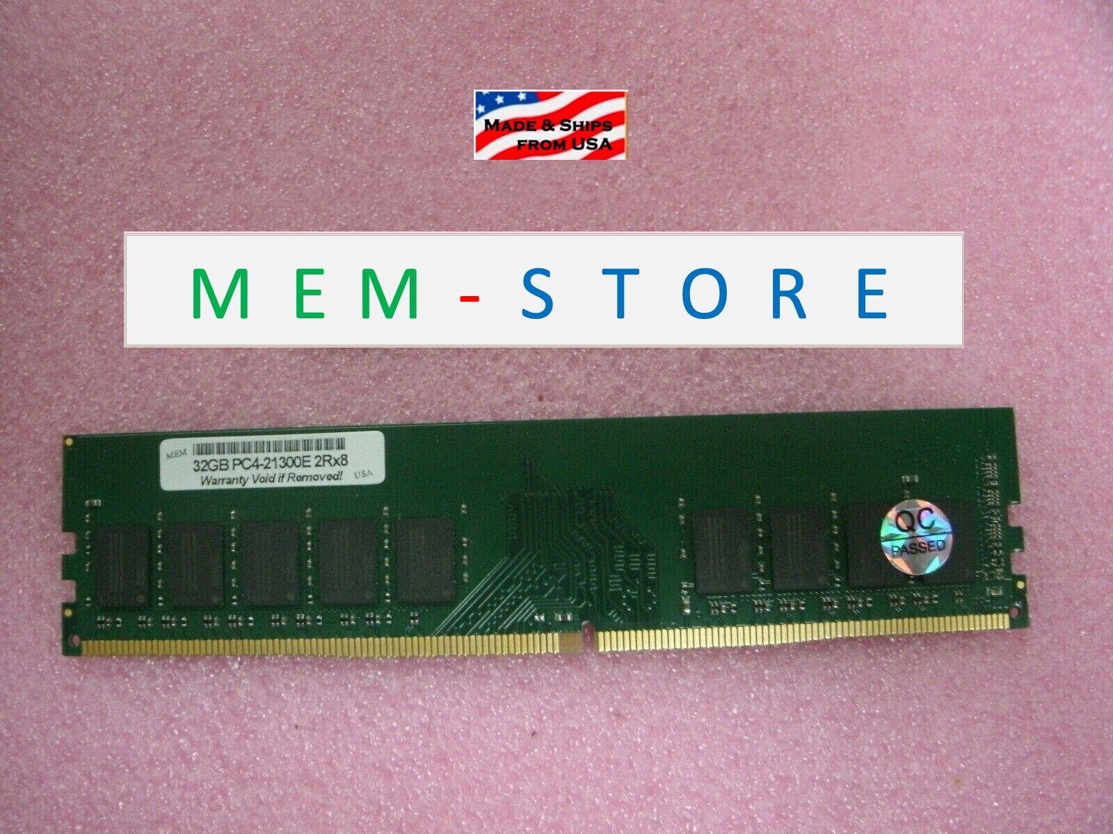 32GB DDR4-2666MHz UDIMM ECC RAM Memory for Asus P12R-M-10G-2T Motherboard