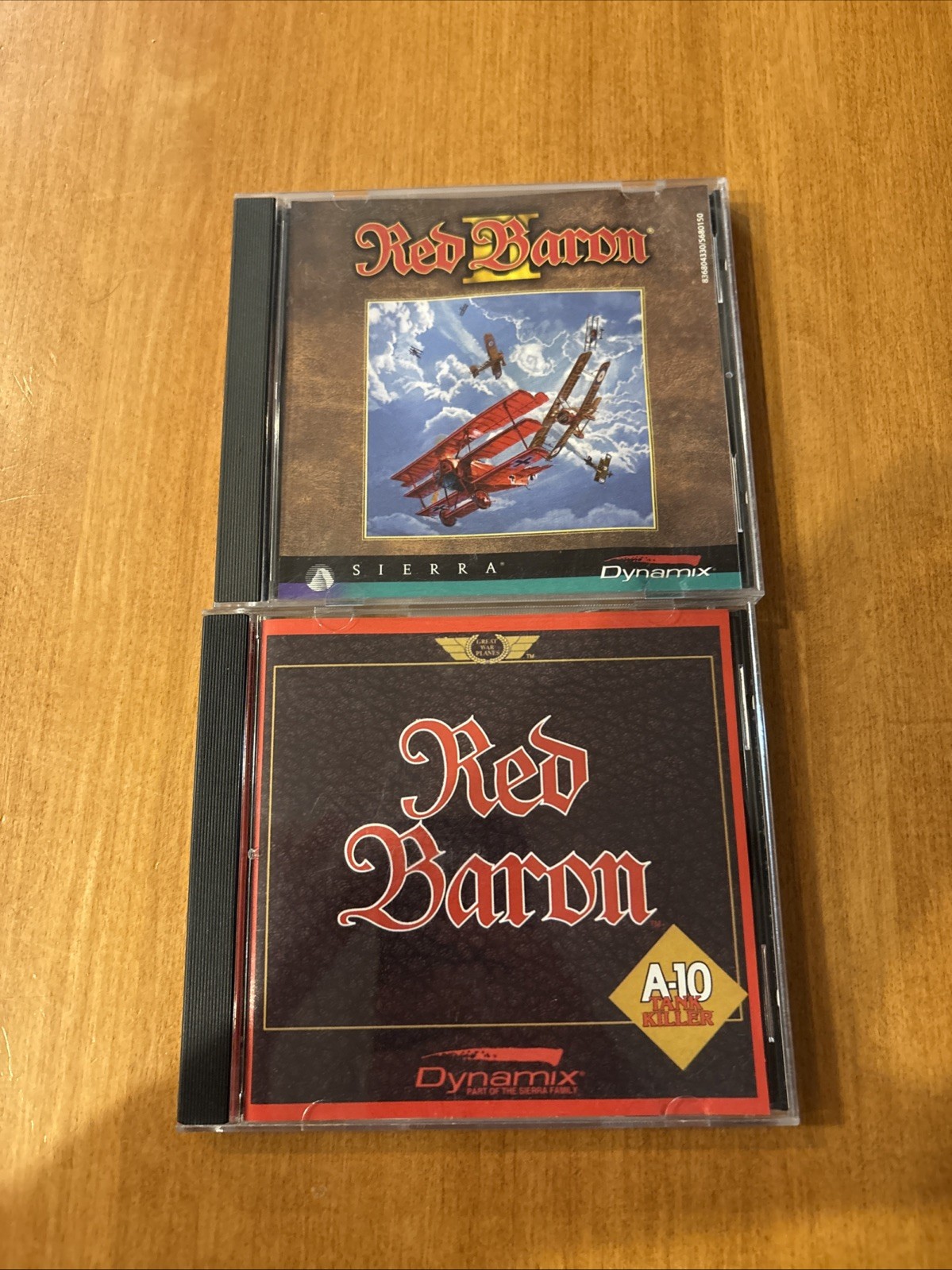 Red Baron 1 & 2 Dog Fight War Air Plane Sim Combat Dynamix PC CDROM 1997 Sierra