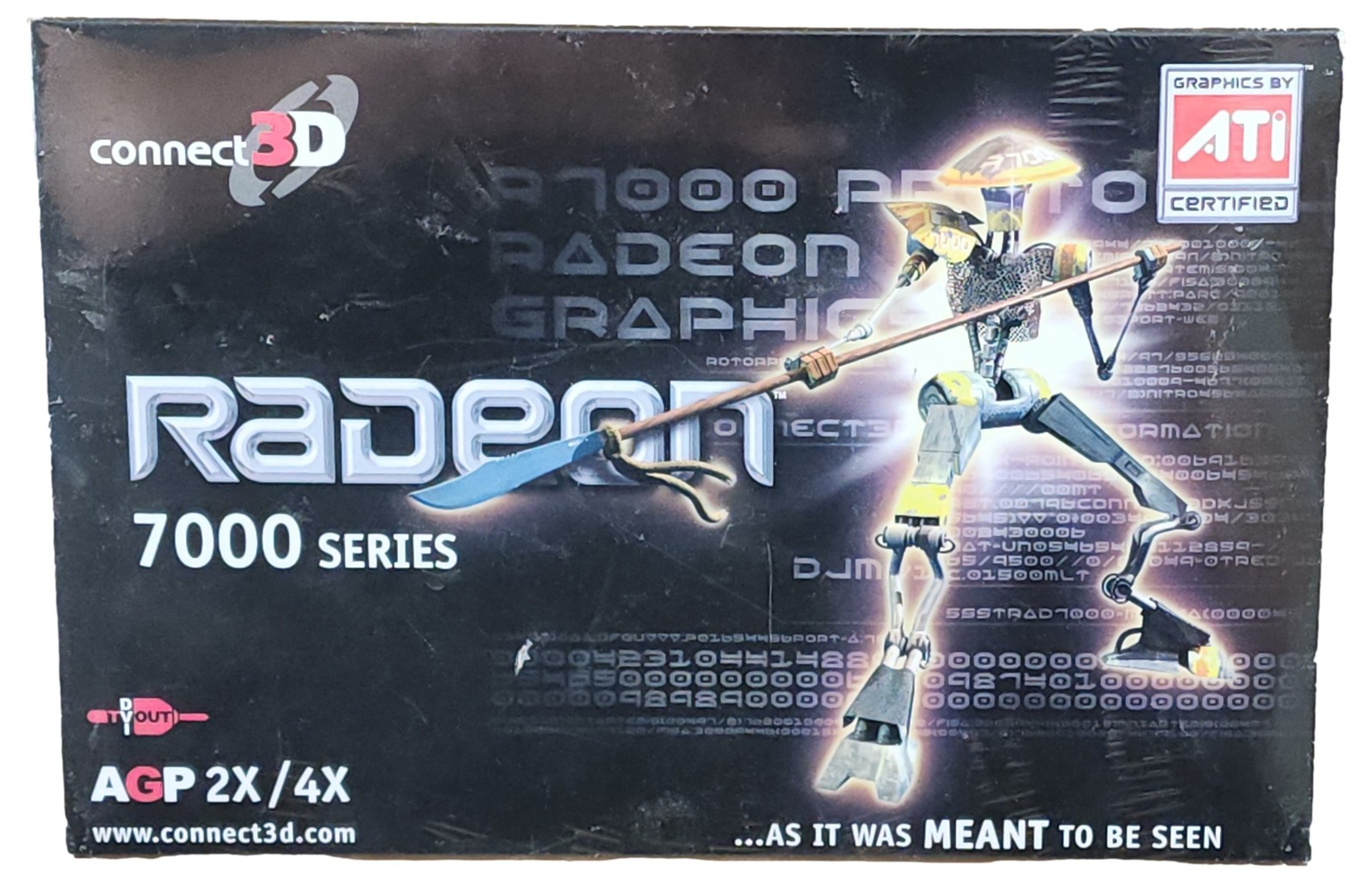 Connect3D 6052 ATI Radeon 7000 32MB 32-Bit DDR AGP 2X 4X Video Card TV Out