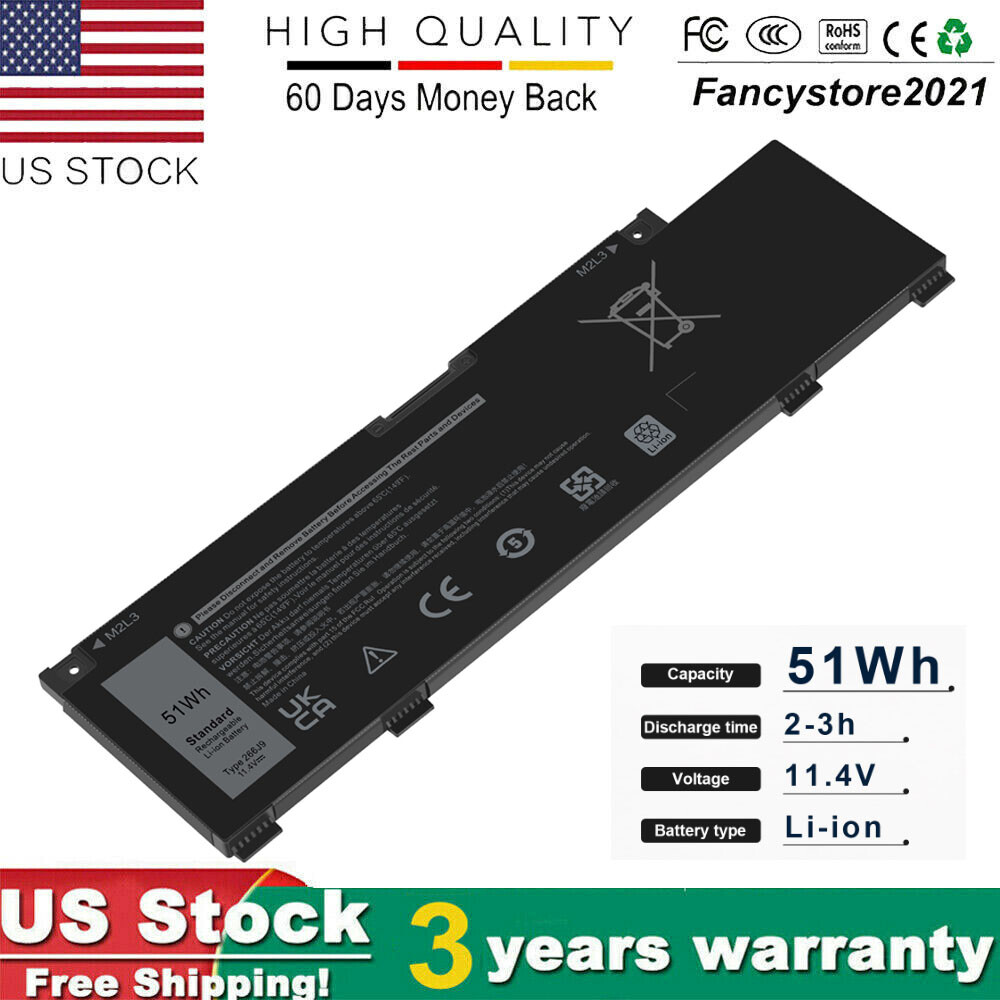 FOR Dell G3 15 3590 Battery 51Wh 11.4V M4GWP 0PN1VN 266J9 - FAST SHIPPING