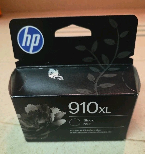 Genuine HP 910XL Black Ink Cartridge High Yield Exp 09/27 New Sealed
